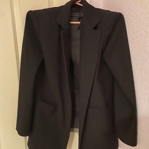 STYLENANDA NOTCHED LAPEL BUTTON FRONT BLAZER - Picture 4 of 4